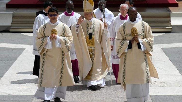 Leo XIV. am Tag seiner Amtseinführung