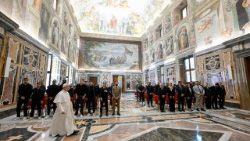 Audiencia del Papa León XIV con los jugadores del Napoli.