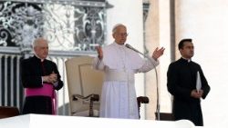 Papa Leon al XIV-lea la audiența generală din 28 mai 2025