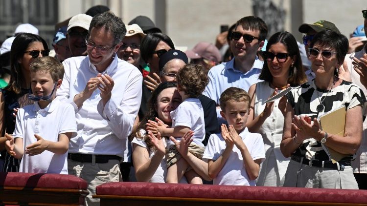 Падчас Імшы на заканчэнне Юбілею сем'яў, дзяцей, бабуль, дзядуль і пажылых людзей у Ватыкане