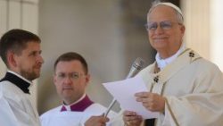 Papst Leo XIV. bei der Messe für und mit den Familien am Sonntag