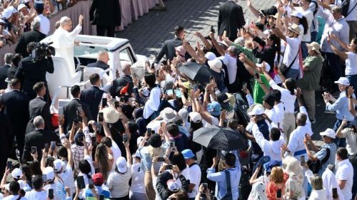 Papež med katehezo: Pojdite v Gospodov vinograd, našli boste smisel svojega življenja