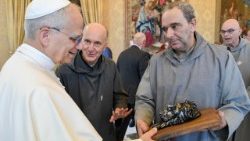 Le Pape lors de l'audience aux trois ordres ce 6 juin 2025