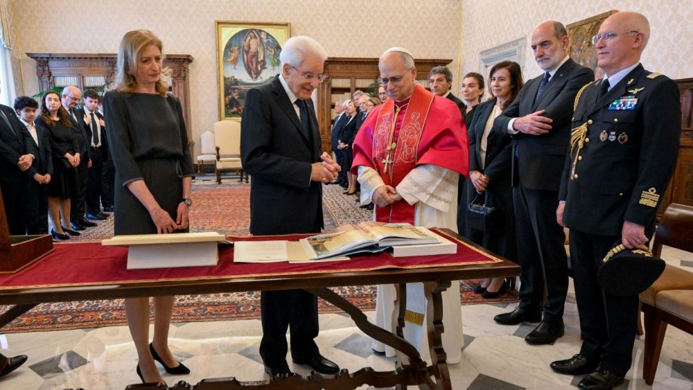 Візіт Прэзідэнта Італіі Серджа Матарэлы ў Ватыкан