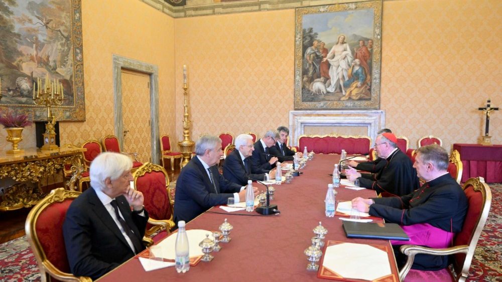 Візіт Прэзідэнта Італіі Серджа Матарэлы ў Ватыкан