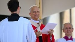 Leon XIV podczas Mszy św. w uroczystość Zesłania Ducha Świętego