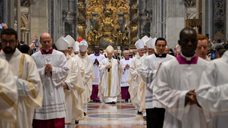 La messe présidée par Léon XIV en la basilique Saint-Pierre, dimanche 15 juin. 