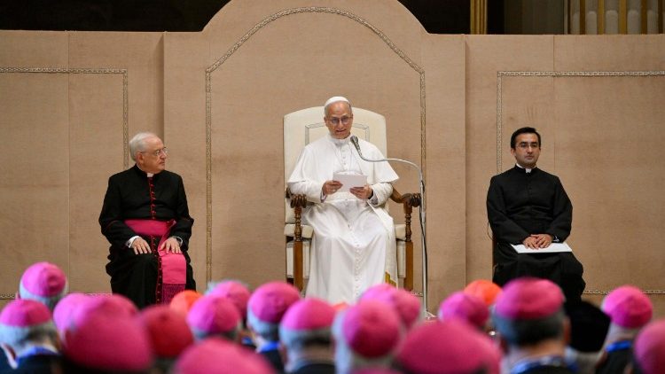 Pope Leo XIV receives the Italian Episcopal Conference in the Vatican