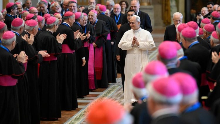 Pope Leo XIV meets with the Italian Bishops' Conference in the Vatican