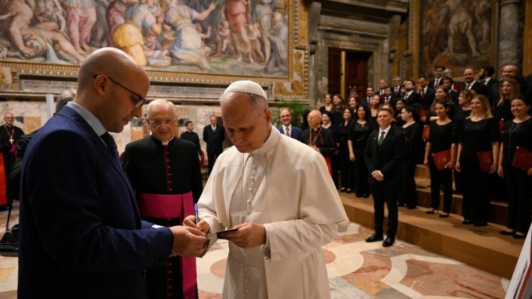 Аудиенция с членовета на фондация "Доменико Бертолучи"