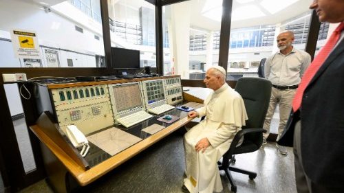 Pope Leo XIV visits Vatican Radio Transmission Center outside of Rome