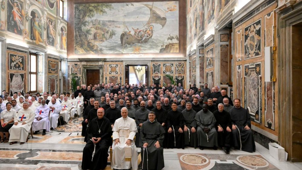 2025.06.20 Partecipanti ai Capitoli Generali dei Frati Minori Conventuali, dell'Ordine della Santisima Trinita' e degli Schiavi Trinitari 