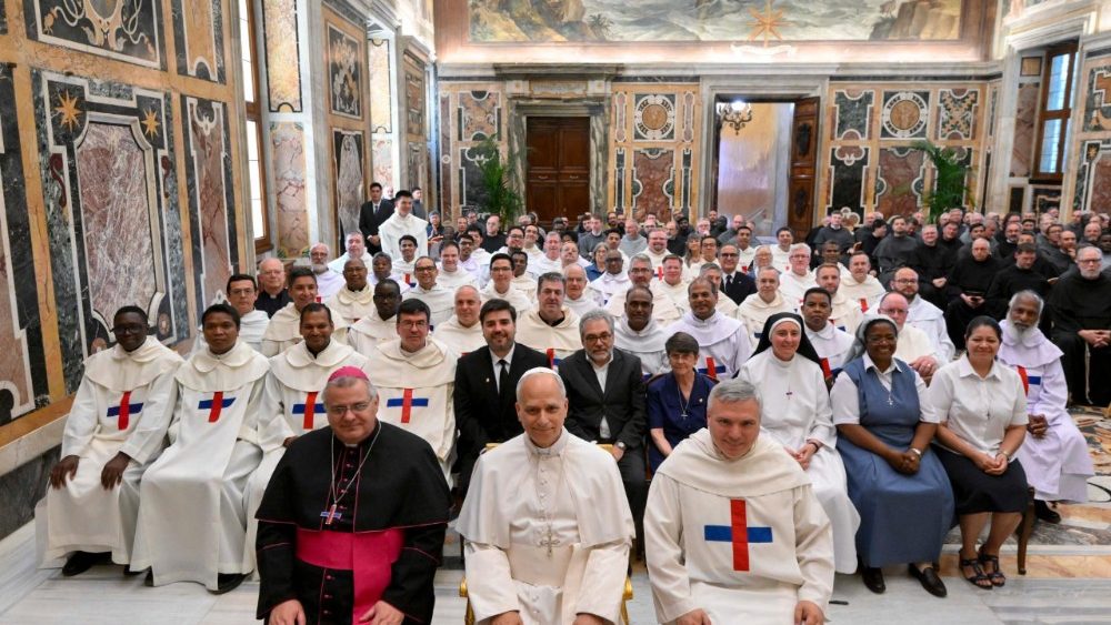 2025.06.20 Partecipanti ai Capitoli Generali dei Frati Minori Conventuali, dell'Ordine della Santisima Trinita' e degli Schiavi Trinitari 