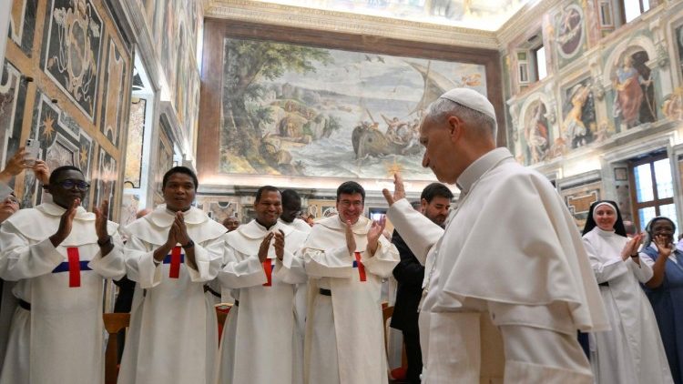 No encontro com o Papa participaram cerca de 60 trinitários