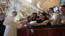Папата сред семинаристите от цял свят