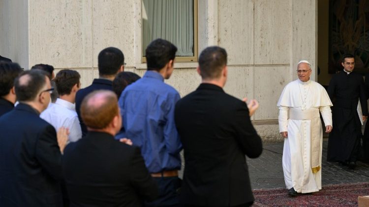 Papież z seminarzystami