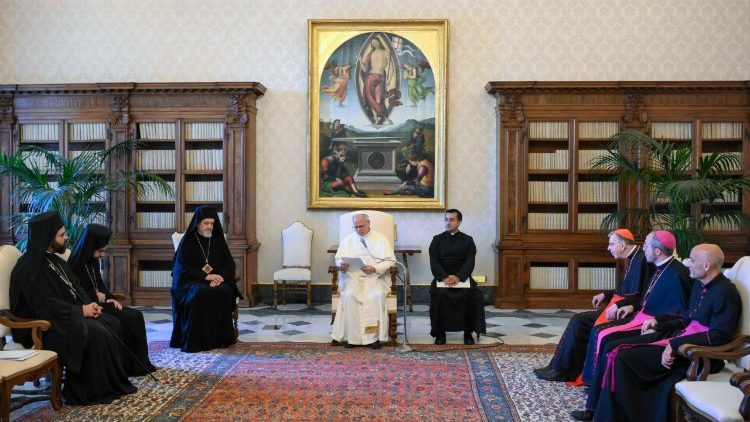 Audiencia del Papa a la delegación del Patriarcato Ecuménico