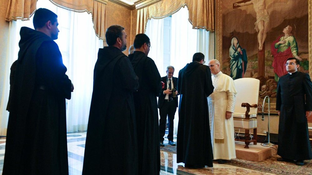 Аўдыенцыя для ўдзельнікаў капітула Валамбразіянскай кангрэгацыі