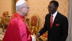 Падчас папскай аўдыенцыі для прэзідэнта Экватарыяльнай Гвінеі