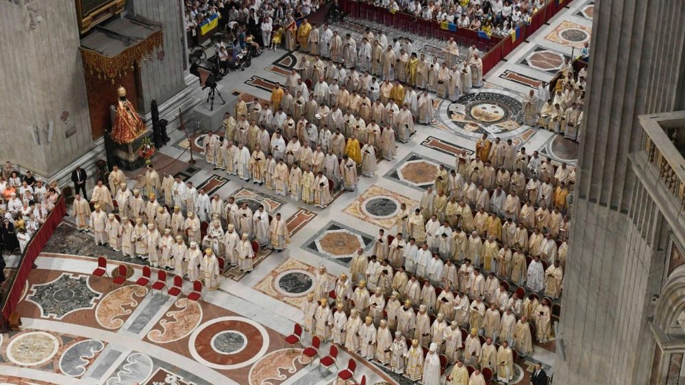 Encuentro del Papa León XIV con los peregrinos de la Iglesia Greco-Católica Ucraniana.