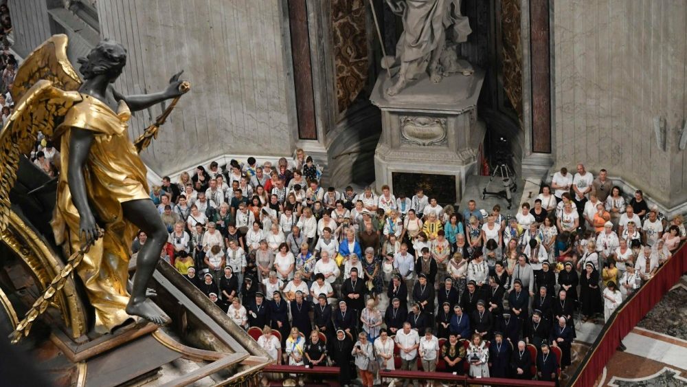 Encuentro del Papa León XIV con los peregrinos de la Iglesia Greco-Católica Ucraniana.