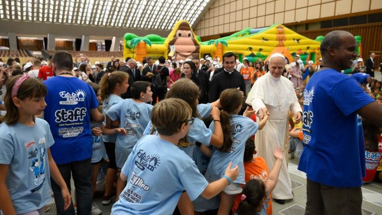 The meeting with the children 