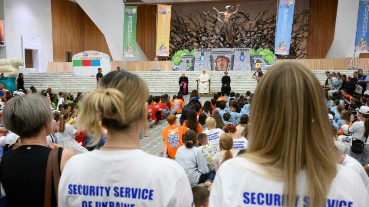 The meeting with the children