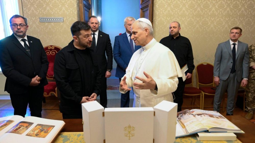 Leon al XIV-lea a primit vizita președintelui ucrainean Volodymyr Zelenski