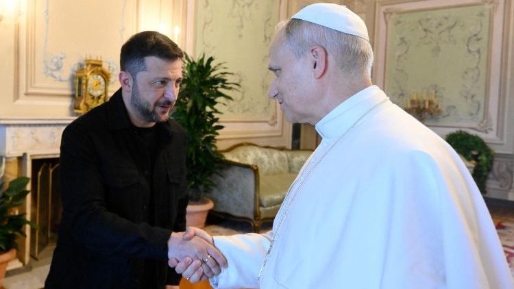 Wołodymyr Zełenski został przyjęty przez Leona XIV w Castel Gandolfo