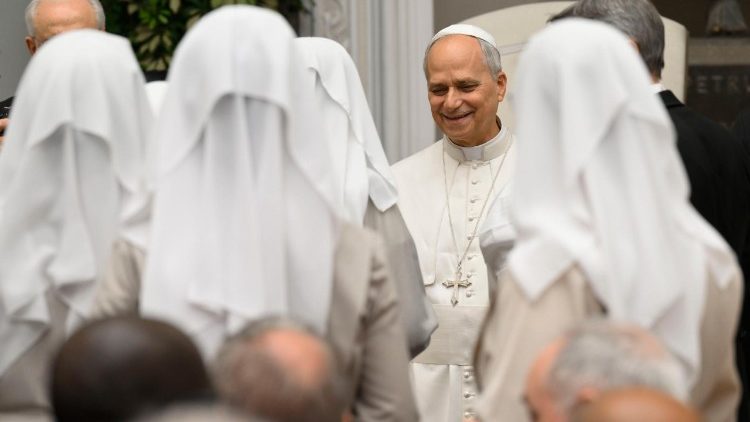 Audience na n&aacute;dvoř&iacute; Apoštolsk&eacute;ho pal&aacute;ce v Castel Gandolfu 