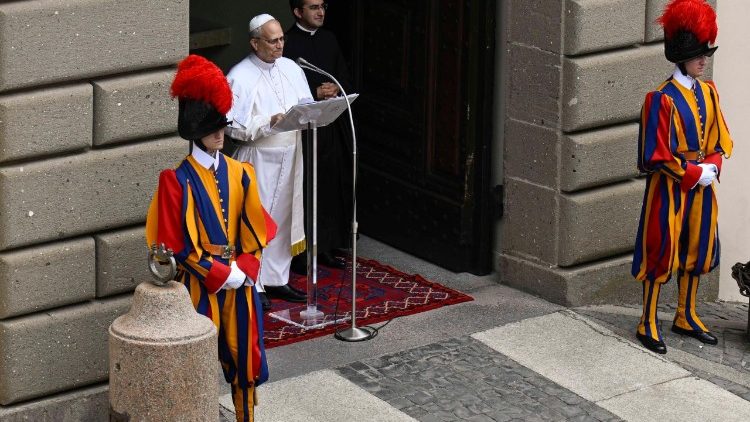 Popiežius Leonas XIV Kastel Gandolfe 