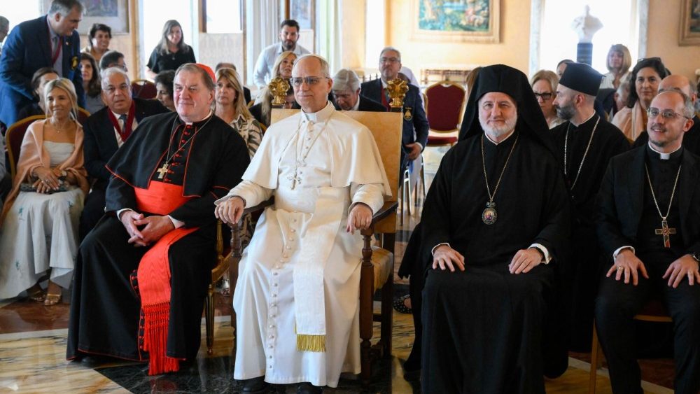 Аўдыенцыя Папы Льва XIV для ўдзельнікаў праваслаўна-каталіцкай экуменічнай пілігрымкі з ЗША