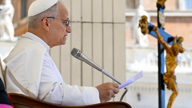 Papež Lev XIV. při dnešní generální audienci