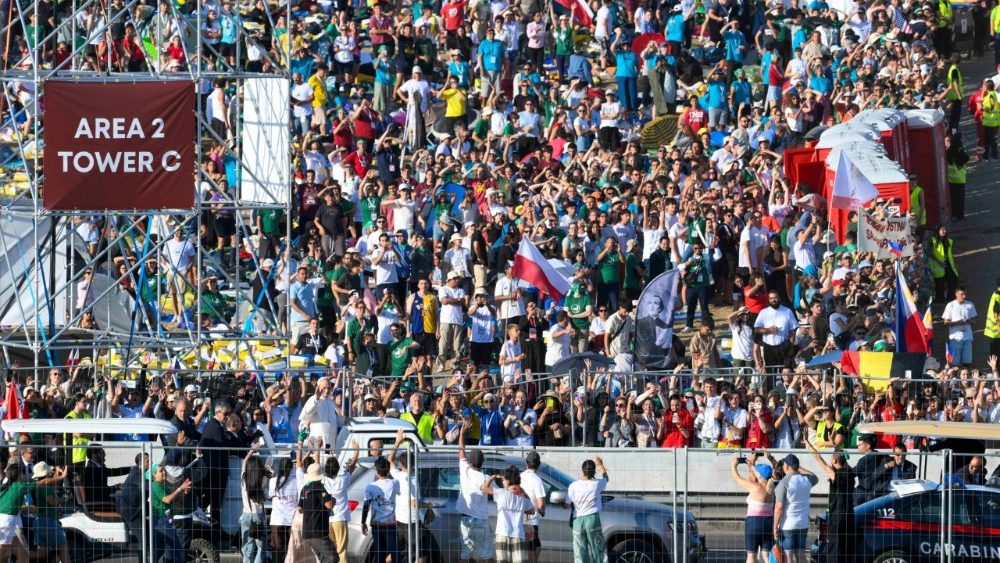 Messe à Tor Vergata, Jubilé des jeunes, dimanche 3 août 2025. 