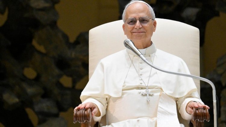 教皇レオ14世　2025年8月13日の一般謁見　バチカン・パウロ6世ホール