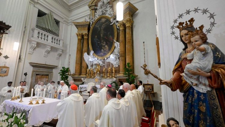 Mass for the Solemnity of the Assumption of the Blessed Virgin Mary at the Pontifical Parish of Saint Thomas of Villanova in Castel Gandolfo