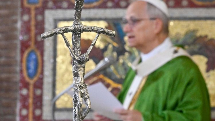 Ojciec Święty podczas homilii w sanktuarium w Albano