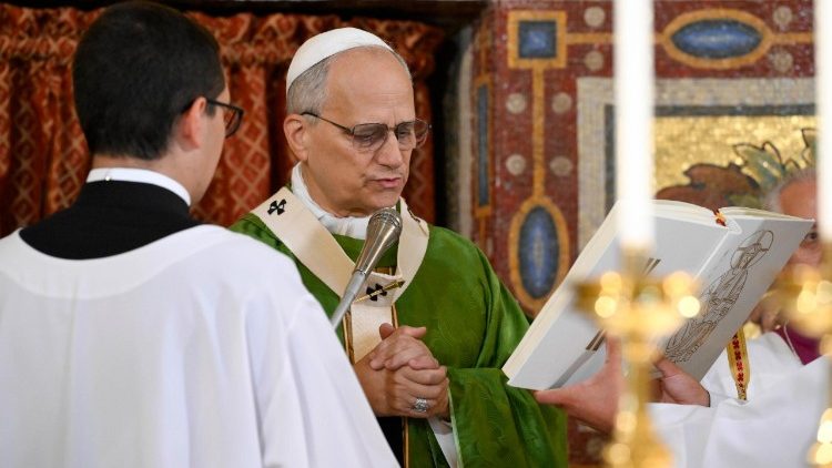 Missa presidida pelo Papa Leão