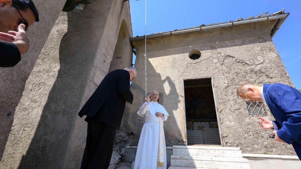 2025.08.19 SS Leone XIV -  Visita Santuario Madonna della Mentorella