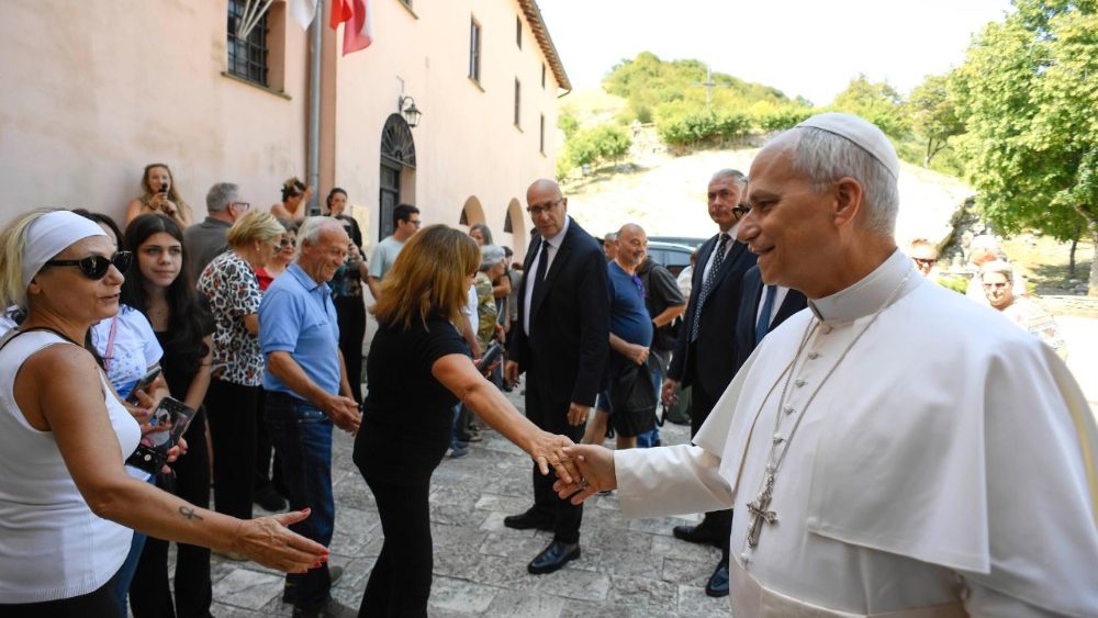 2025.08.19 SS Leone XIV -  Visita Santuario Madonna della Mentorella