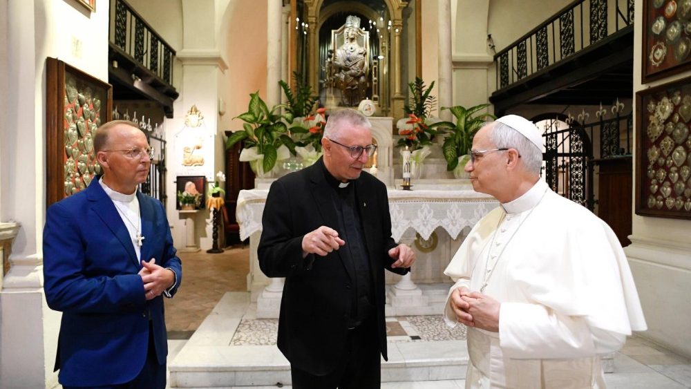 2025.08.19 SS Leone XIV -  Visita Santuario Madonna della Mentorella