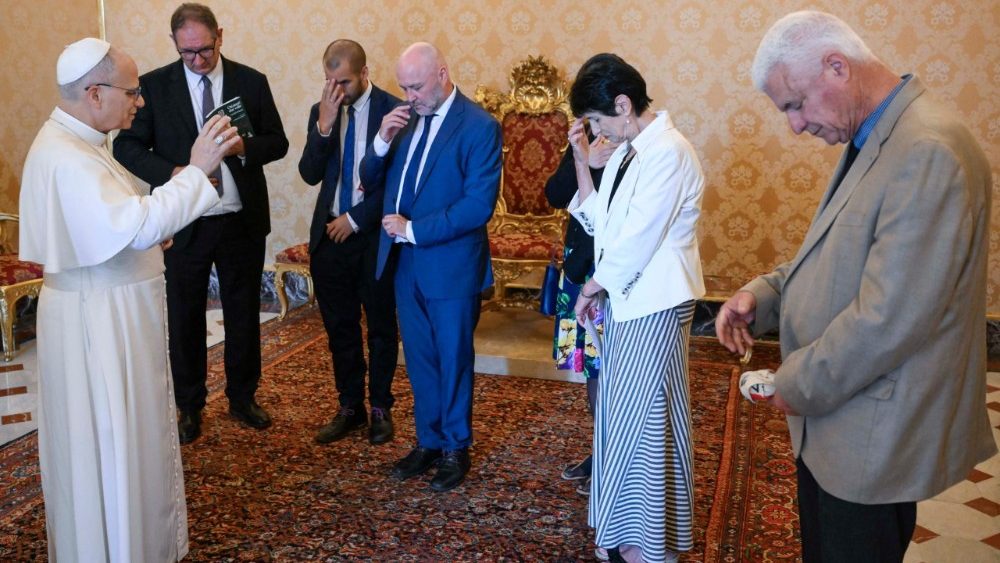 2025.08.29 La Signora Diane Foley, con il Signor Colum McCann