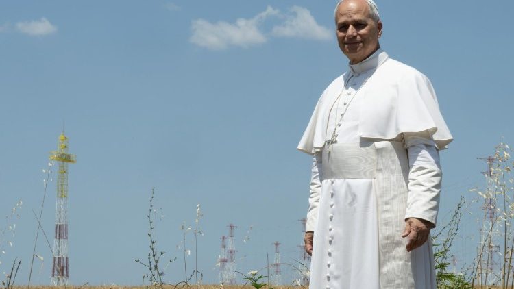 El Papa durante la visita a Santa María de Galeria en junio 2025