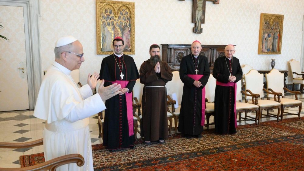 La Leon al XIV-lea, membrii Conferinței episcopale din țările scandinave