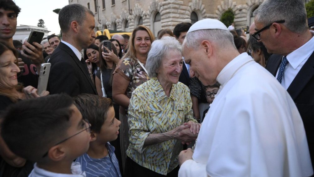 Papa Leon la "Sărbătoarea Familiilor" organizată de Guvernatoratul Statului Cetății Vaticanului (6 septembrie 2025) 