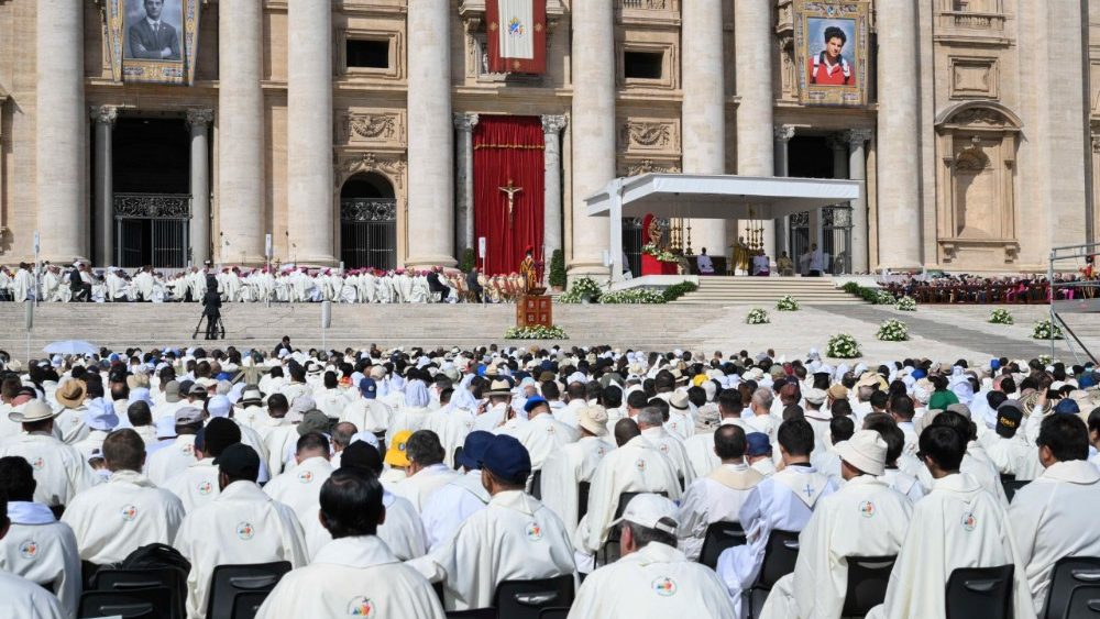 Sfânta Liturghie cu ritul canonizării Fericiților Pier Giorgio Frassati și Carol Acutis (Piața San Pietro, duminică, 7 septembrie 2025)