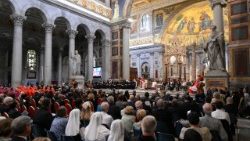 La Basilica di San Paolo Fuori le Mura, dove il Papa celebrerà i Vespri a conclusione della settimana di preghiera per l’unità dei cristiani