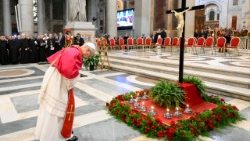 Leon al XIV-lea la Comemorarea martirilor și mărturisitorilor credinței din secolul al XXI-lea pe 14 septembrie 2025 în bazilica Sfântul Paul din Afara Zidurilor