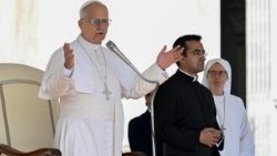 Папа падчас Юбілейнай аўдыенцыі ў Ватыкане