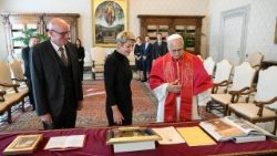 Popiežius priėmė Šveicarijos prezidentę